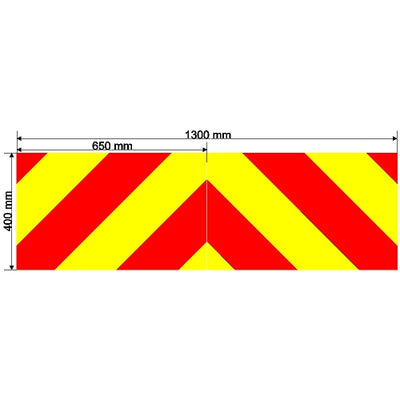 Custom Chevron 1300mm x 400mm
