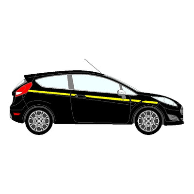 Ford Fiesta Mk7 Hatchback 2013+ - Reflective side markings kit