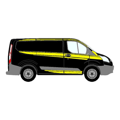 Ford Transit Custom Mk1 SWB Single Sliding Door - M Sport Style - Side Marking Kit