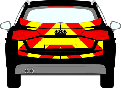 Audi S3 Mk3 5 Door Hatchback Rear Chevrons (2013-2016)