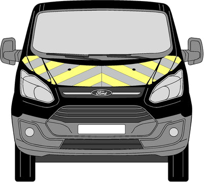 Ford Transit Custom 2013-2022 Bonnet Chevrons