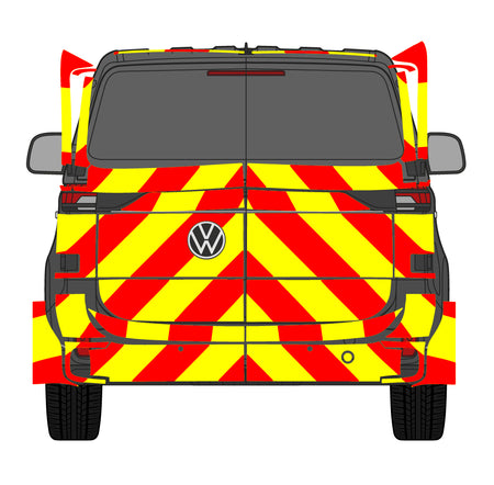 ID Buzz Barn Doors Rear Chevrons (2022+)