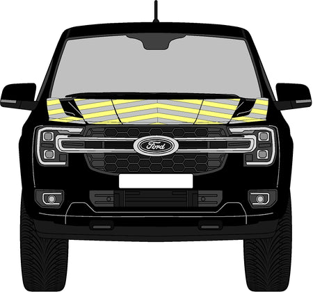 Ford Ranger 2023+ Bonnet Chevrons