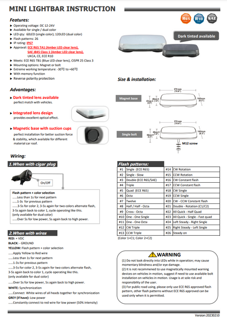 LED Compact Mini Bar 114