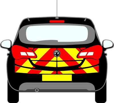 Vauxhall Corsa E 3-Door Hatchback or Van Rear Chevrons (2014-2020)