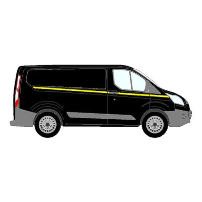 Ford Transit Custom Mk1 SWB 2013-2018 - Reflective Side Marking kit