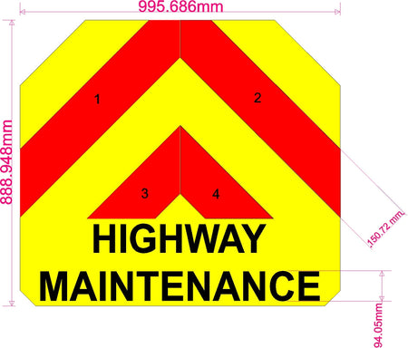 Rear HGV Tanker Chevrons Premium Plus / Main Tanker Chevron