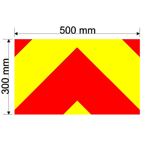 Custom Chevron 500mm x 300mm