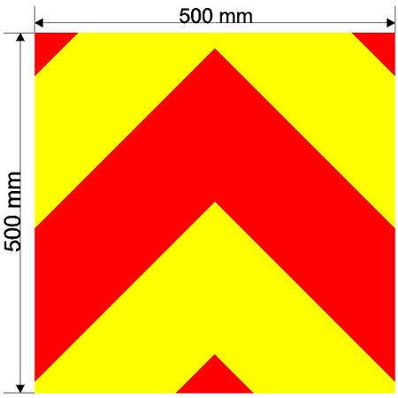 Custom Chevron 500mm x 500mm