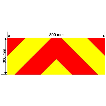 Custom Chevron 800mm x 300mm