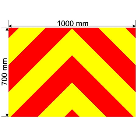 Custom Chevron 1000mm x 700mm