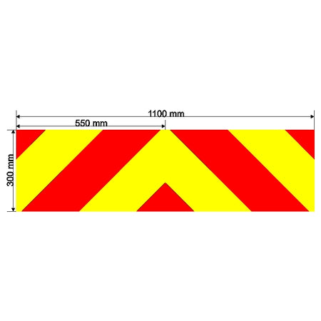 Custom Chevron 1100mm x 300mm