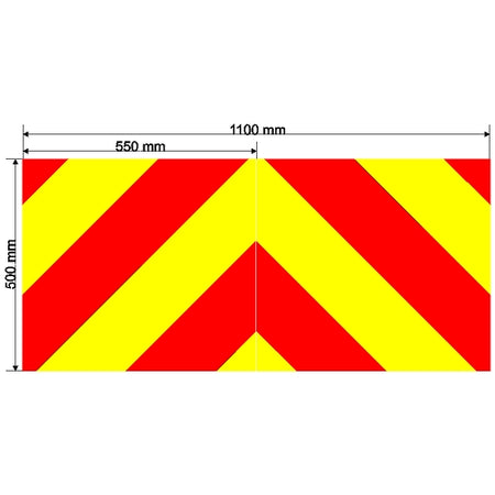 Custom Chevron 1100mm x 500mm