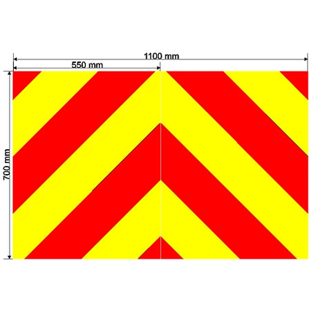 Custom Chevron 1100mm x 700mm