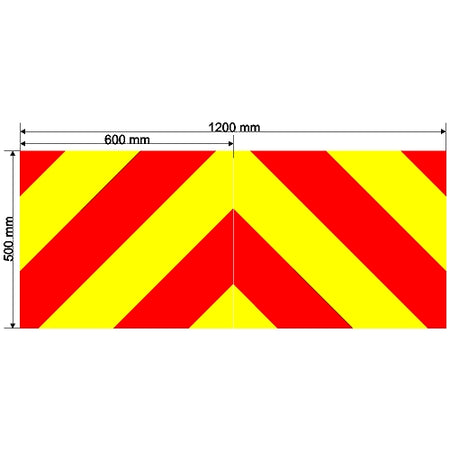 Custom Chevron 1200mm x 500mm