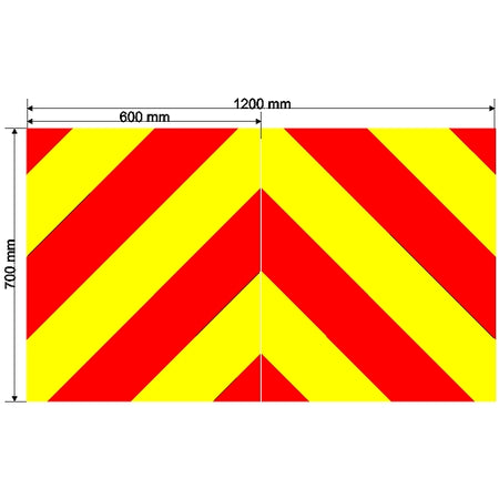 Custom Chevron 1200mm x 700mm