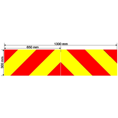 Custom Chevron 1300mm x 300mm