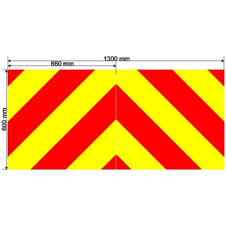 Custom Chevron 1300mm x 600mm