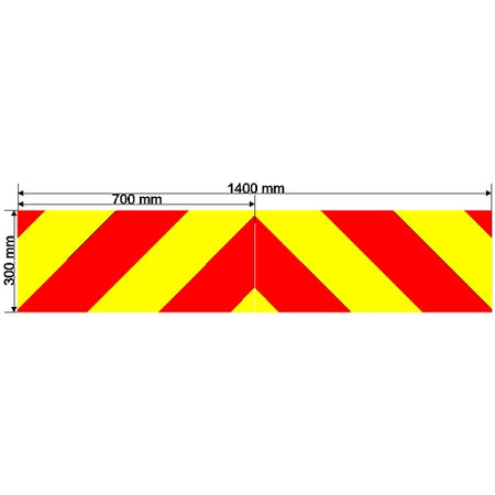 Custom Chevron 1400mm x 300mm