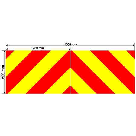 Custom Chevron 1500mm x 500mm