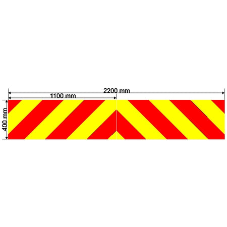 Custom Chevron 2200mm x 400mm