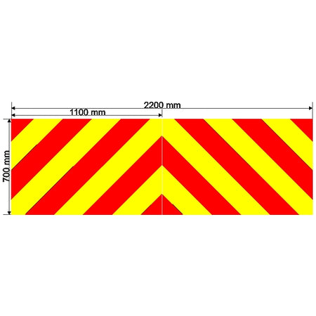 Custom Chevron 2200mm x 700mm