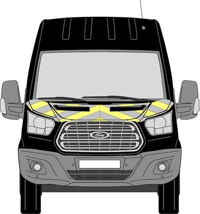 Ford Transit 2014+ Bonnet Chevrons Premium Plus