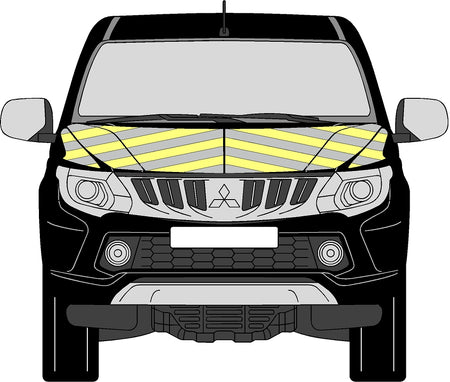 Mitsubishi L200 2015-2019 Bonnet Chevrons