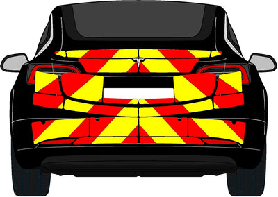 Chapter 8 Rear Chevron Tesla Model 3 Rear Chevrons 2018+ - Chapter8 Shop – Chapter 8 Shop