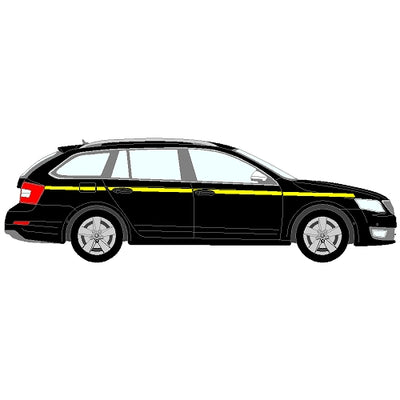 Skoda Octavia Mk3 (5E) Estate 2013+ - Reflective Side Marking kit