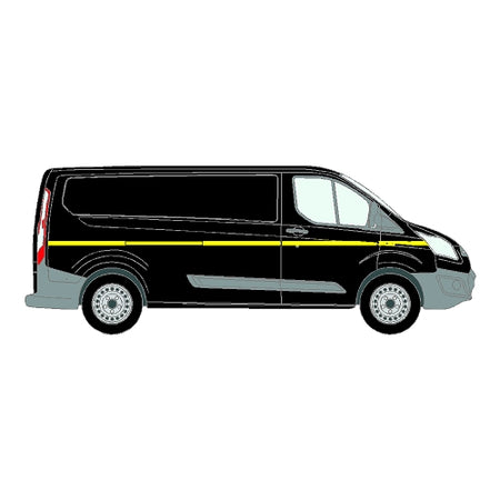 Ford Transit Custom Mk1 LWB 2013+ - Reflective Side Marking kit