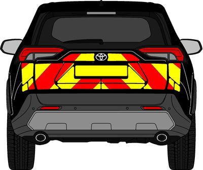 Chapter 8 Rear Chevron Toyota RAV4 MK5 (XA50) SUV Rear Chevrons (2018+) - Chapter8 Shop ...