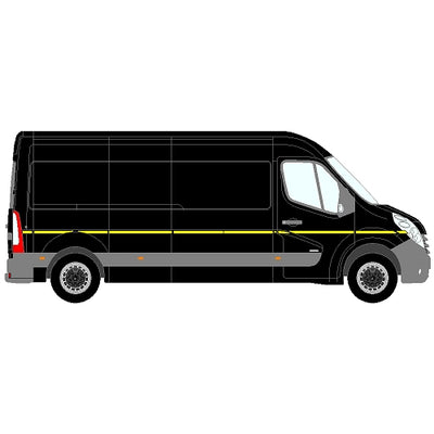 Citroen Relay Mk2 LWB (L3) SD 2006+  - Reflective side markings kit