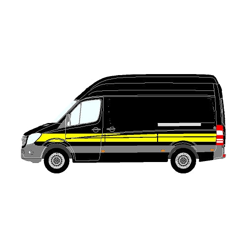 Mercedes Sprinter Mk2 906 NCV3 MWB Side Marking Stripe 2013
